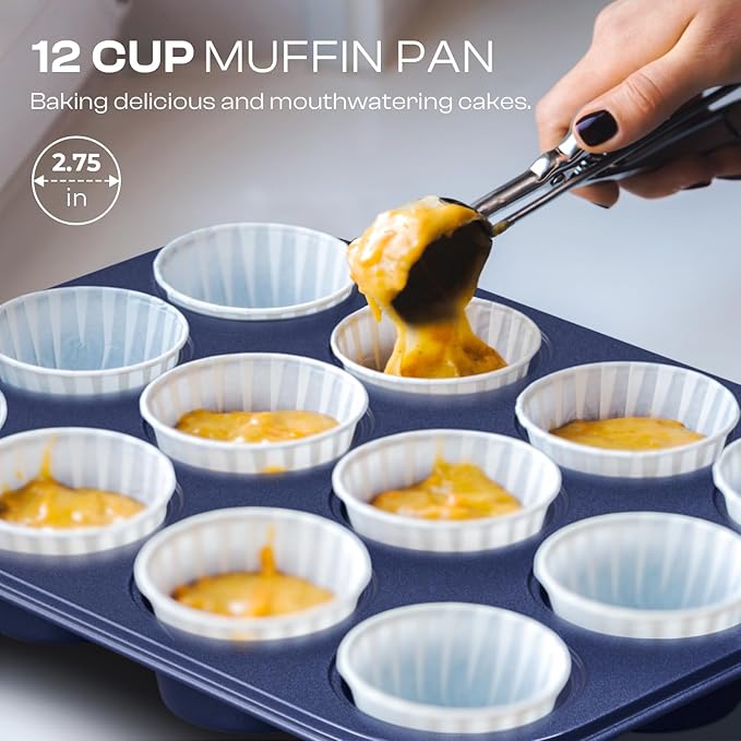 12-Piece Oven Safe Nonstick Bakeware Set - Image 4