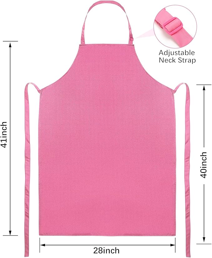 2 Pack Waterproof Rubber Vinyl Apron 40 Inch Chef Aprons - Image 2