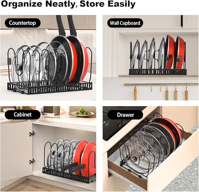 Housolution Pot and Pan Organizer Rack - Image 6