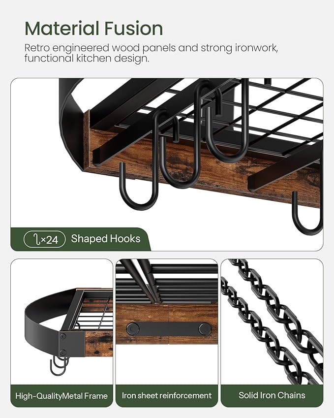 CHOEZON Hanging Pot Rack, Pot Hanger - Image 5