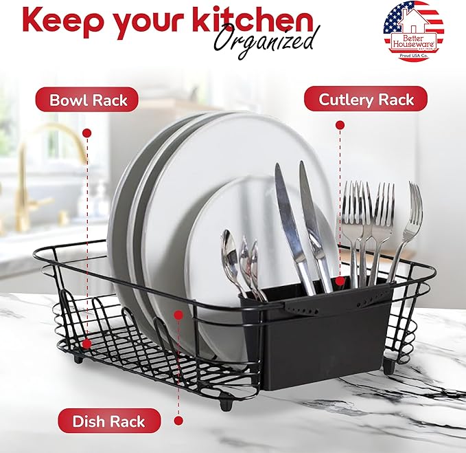 Better Houseware in Sink Dish Drying Rack, Dish Drying Rack in Sink - Image 3