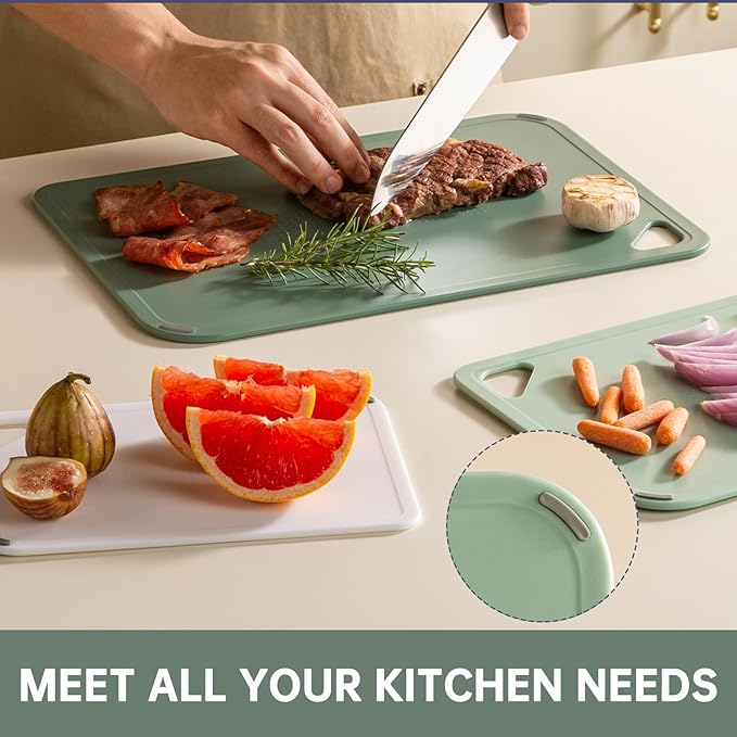 THETCHRY Plastic Cutting Board Set of 3-Cutting Boards - Image 6