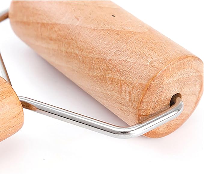 Roller Rolling Pin, 4 Inch Wood Rolling Pin - Image 5