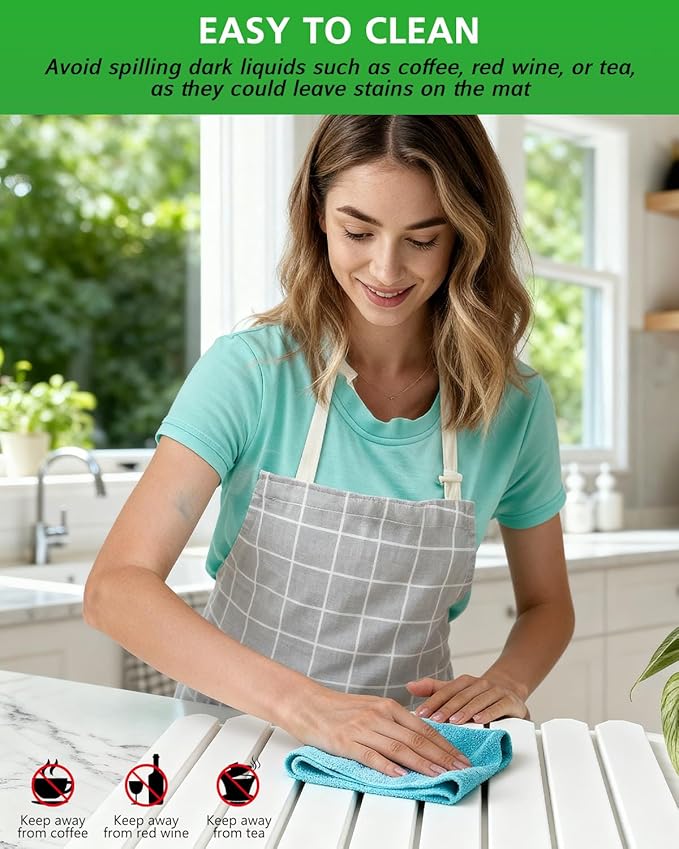 Stone Drying Mat for Kitchen Counter 16x24 Inch, Diatomaceous Dish Drying Mat - Image 6