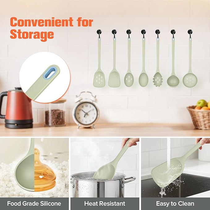 Large Silicone Utensils Set of 7 - Image 5