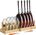 Housolution Bamboo Pot and Pan Organizer by Housolution