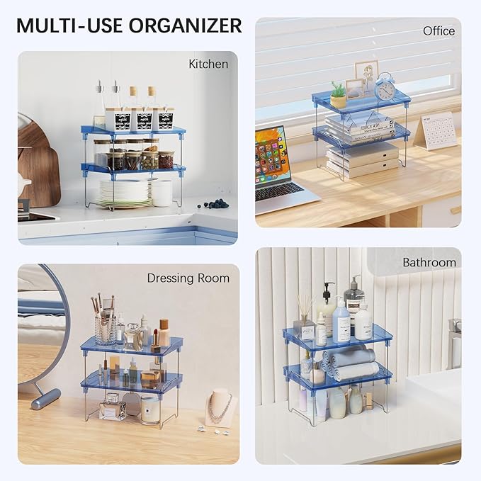 STARLATTA Acrylic Cabinet Organizer Shelf, Spice Rack, Countertop Organizers - Image 6