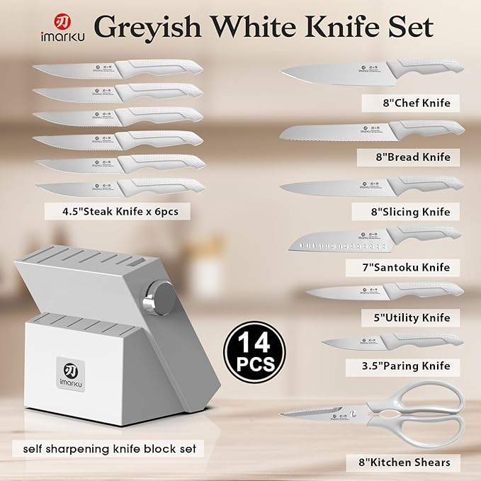 imarku Kitchen Knife Set, Japanese Knives Set - Image 5