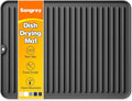 Songrey 16" x 12" Silicone Dish Drying Mat, Kitchen Counter Drying Pad by Unknown