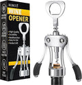 KORCCI Wine Opener, Heavy-Duty Zinc Alloy Wing Corkscrew, Premium Beer Bottle by KORCCI