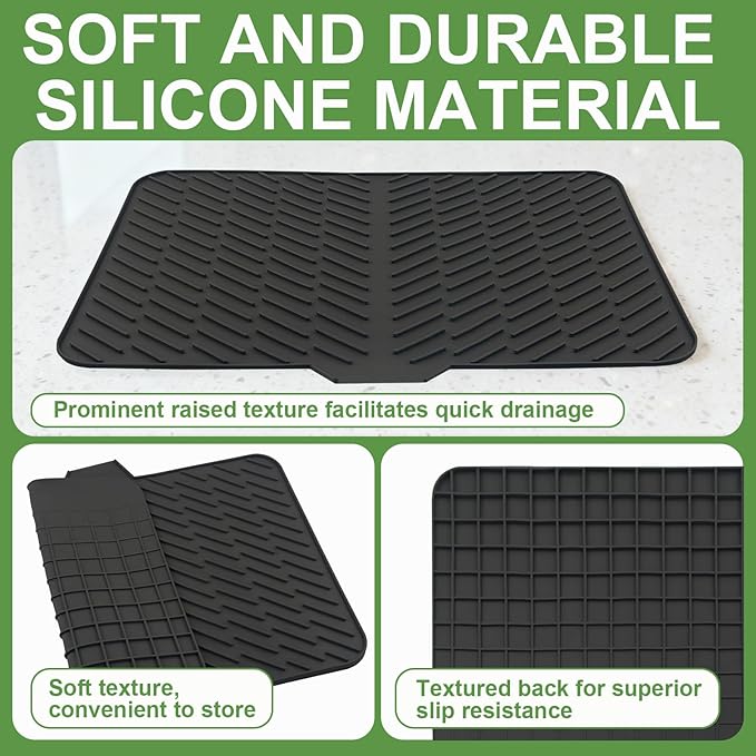 Silicone Drying Mat, Heat-Resistant, Eco-friendly, Hygienic Drying Pad - Image 4