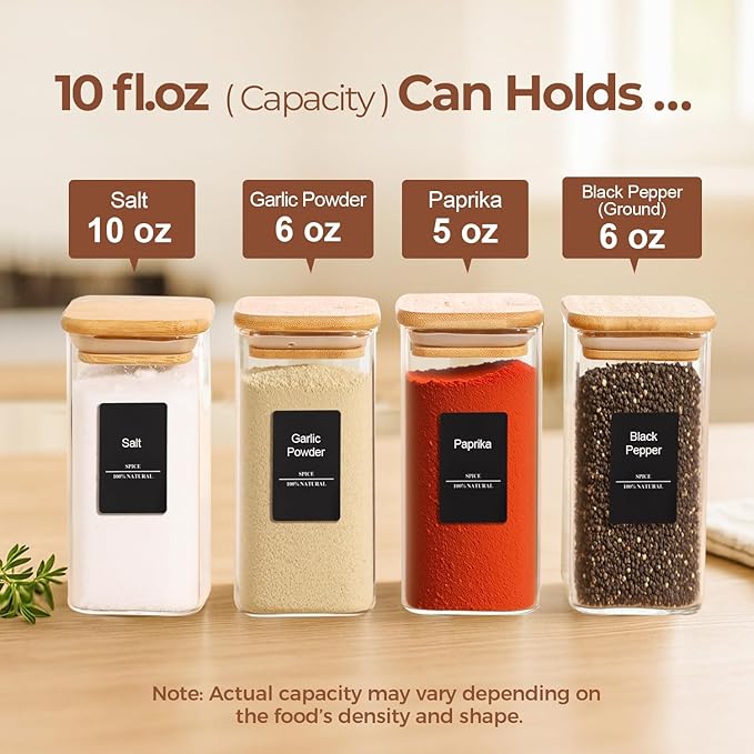 ComSaf 6Pcs 10 oz Large Spice Jars - Image 5