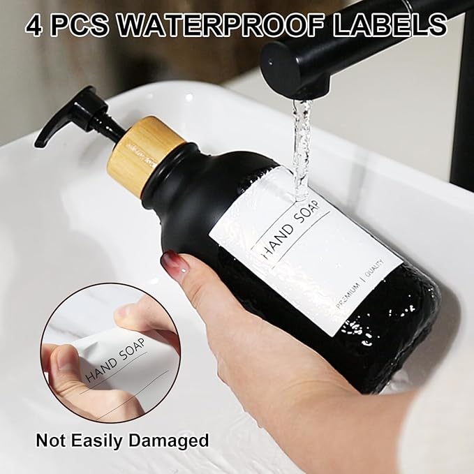 KASUNTING Hand Soap Dispenser Bathroom, 17 Fl Oz Plastic Hand and Dish Soap - Image 3