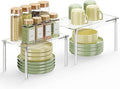 Delamu Clear Kitchen Cabinet Organizer, Stackable Cabinet Shelf by DELAMU