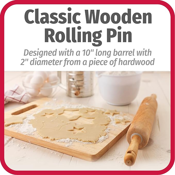 GoodCook Classic Wooden Rolling Pin - Image 3