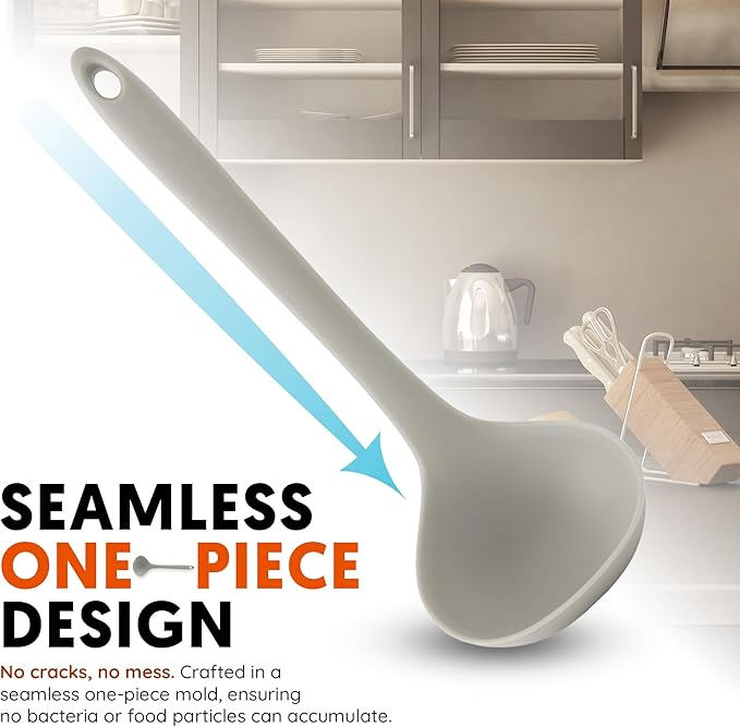 Platinum Silicone Cooking Ladle - Image 4