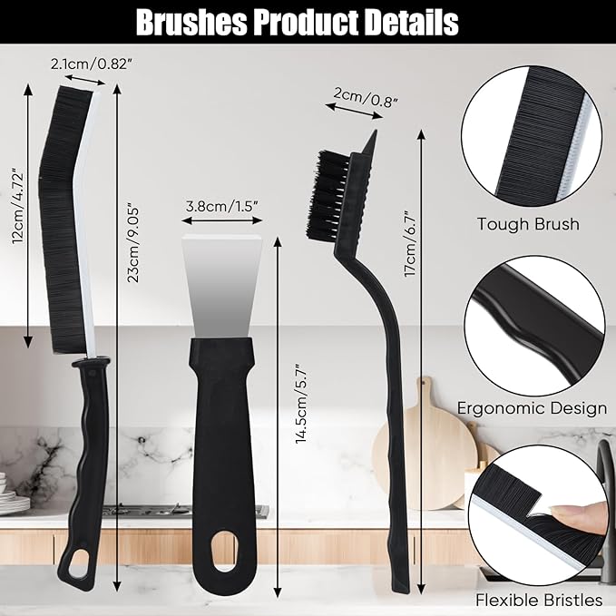 Crevice Cleaning Brush, Hard Bristle Crevice Cleaning Brush, Crevice Cleaning - Image 5
