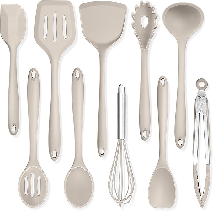 TeamFar Kitchen Cooking Utensils, 446°F Heat Resistant Kitchen Gadgets Tools by TeamFar