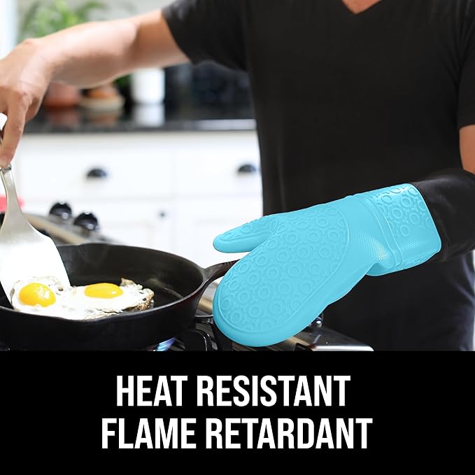 BPA-Free Soft Silicone Oven Mitts - Image 3