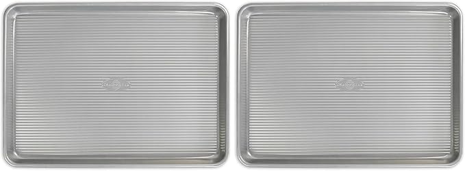 USA Pan Bakeware Nonstick Half Sheet Pan, Baking Sheet, Aluminized Steel by USAPan