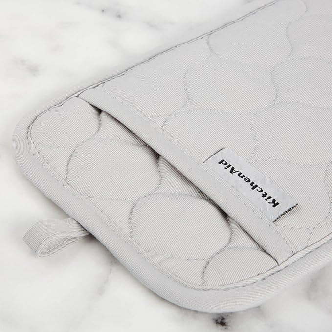 KITCHENAID Quilted Cotton Terry Cloth Oven Mitt, Pot Holder, Kitchen Towel - Image 5