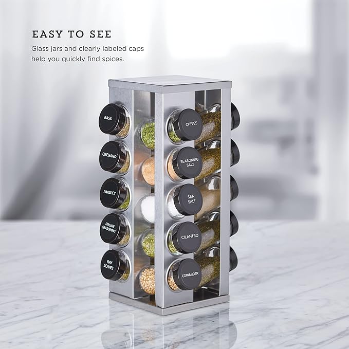 Kamenstein 20 Jar Heritage Revolving Spice Rack - Image 6