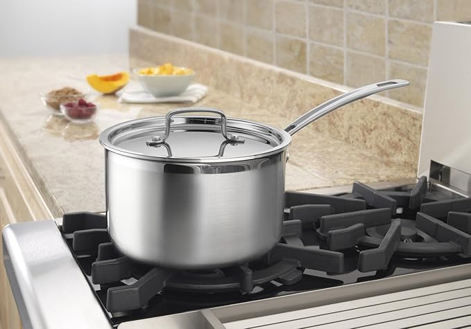 Cuisinart 4-Quart Skillet, Stainless Steel Cookware Multiclad Pro Triple Ply - Image 2
