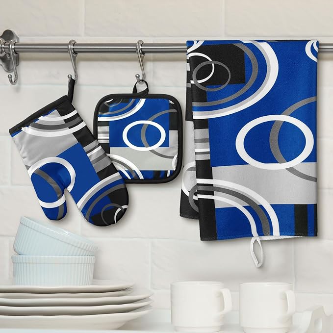 Jingmore 6 Pcs Kitchen Decor Set Accessorie Farmhouse Kitchen Towels Pot - Image 2