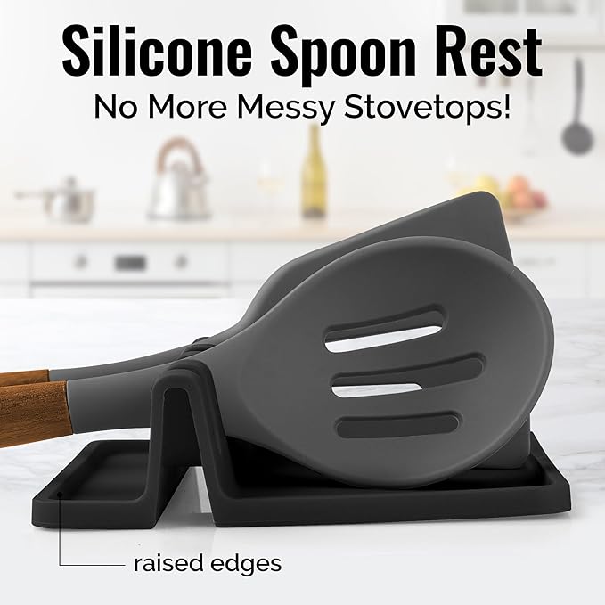 Zulay Kitchen Silicone Utensil Rest - Image 2