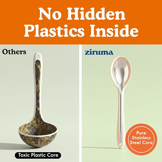 Non-Toxic Platinum Silicone Kitchen Utensil Set of 2 – Non-Scratch Cooking - Image 3