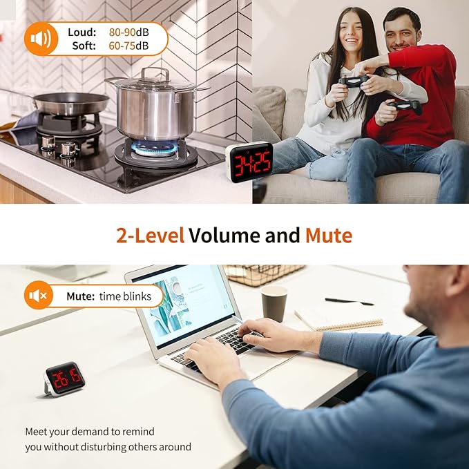 VOCOO Magnetic Kitchen Timer for Cooking - Image 4
