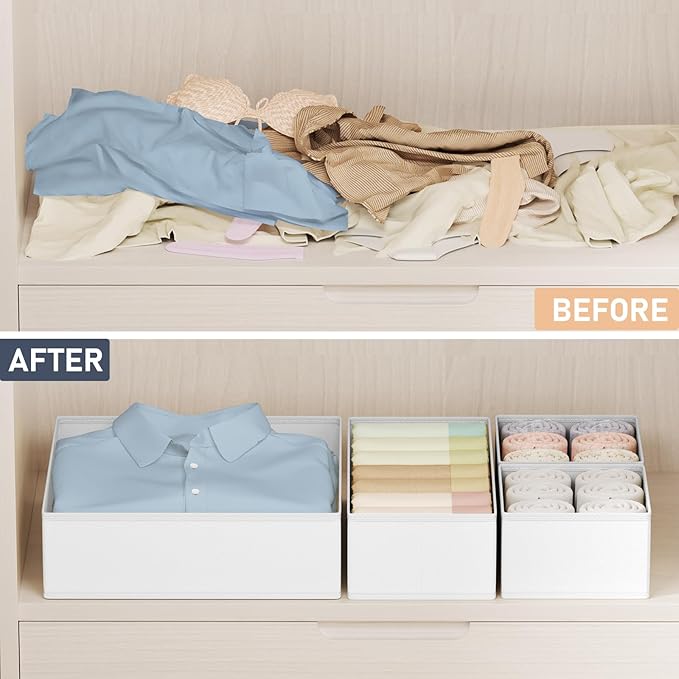 DIMJ Drawer Organizer Clothes 24 Pack - Image 6