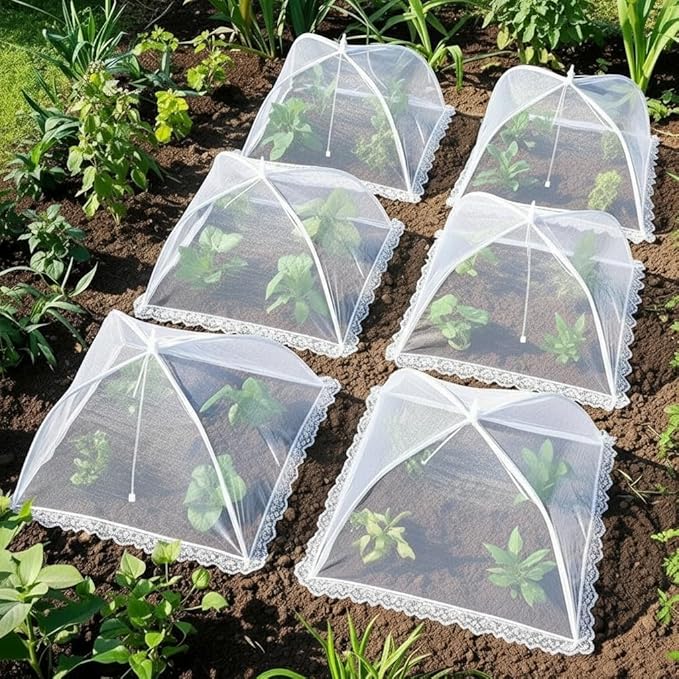 HBlife 7 Pack Pop-Up Mesh Food Cover Tent - Image 5