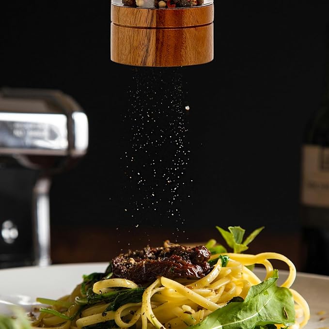 Salt and Pepper Grinder Set, Manual Salt Pepper Mills Grinders - Image 5