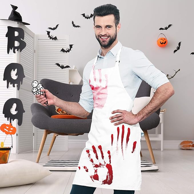 Syntus Apron for Men Women, Adjustable Cooking Kitchen Chef Aprons - Image 7