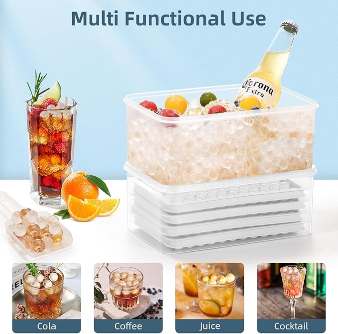 WIBIMEN Mini Ice Cube Trays, 0.55” Tiny Pebble Ice - Image 6