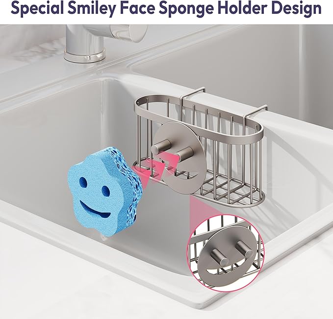 SWTYMIKI Sponge Holder for Kitchen Sink - Image 3