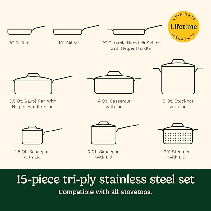 Cuisinart 15 Piece Cookware Set - Image 2