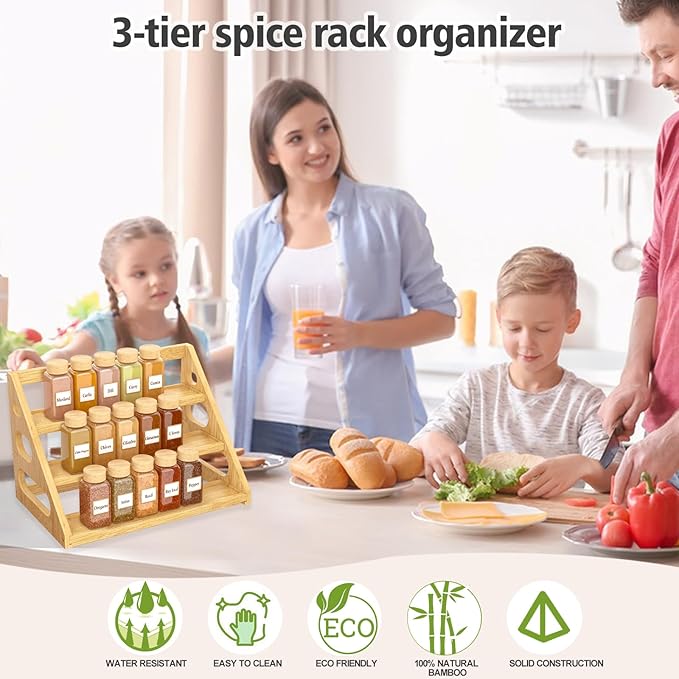 Spice Rack - Tiered Spice Rack Organization - Image 2