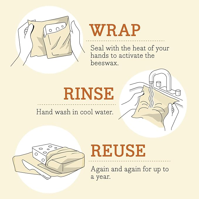 Bee's Wrap Vegan Beeswax Wraps for Food - Image 7