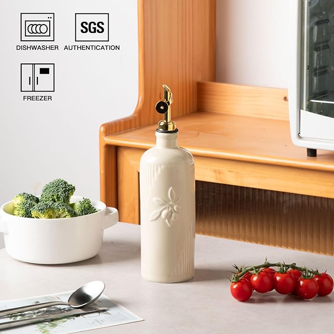Sweejar Ceramic Olive Oil Dispenser Bottle - Image 2