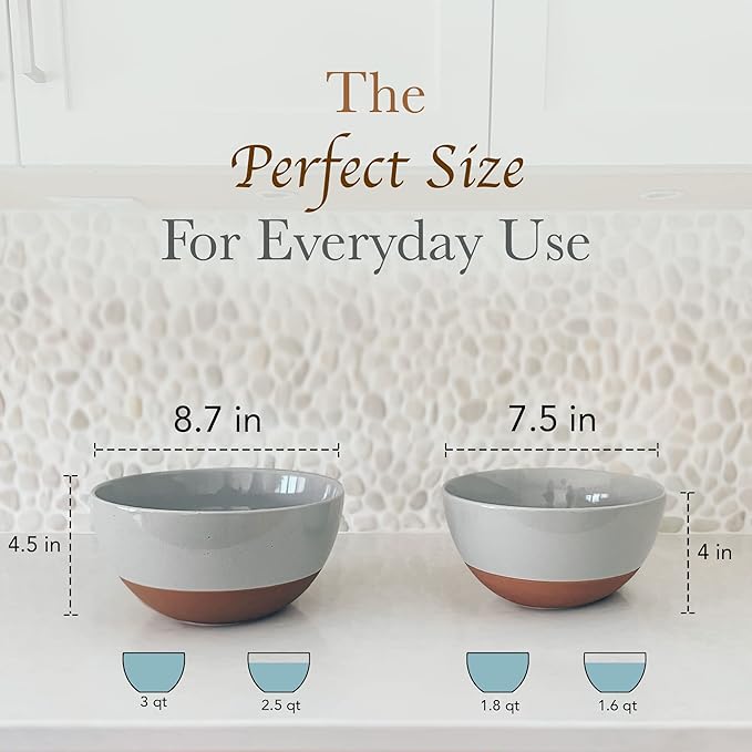 Mora Ceramic Large Mixing Bowls - Image 2