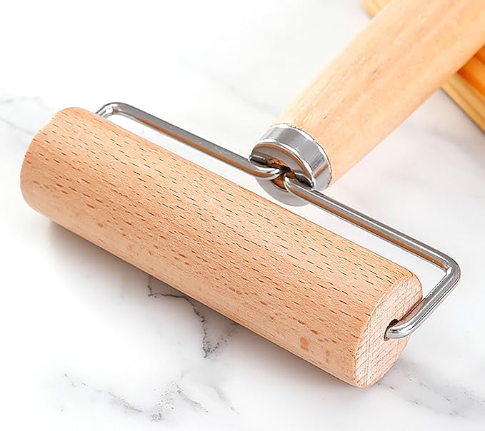 Roller Rolling Pin, 4 Inch Wood Rolling Pin - Image 4