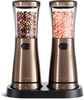 Electric Salt and Pepper Grinder Set by Tomeem
