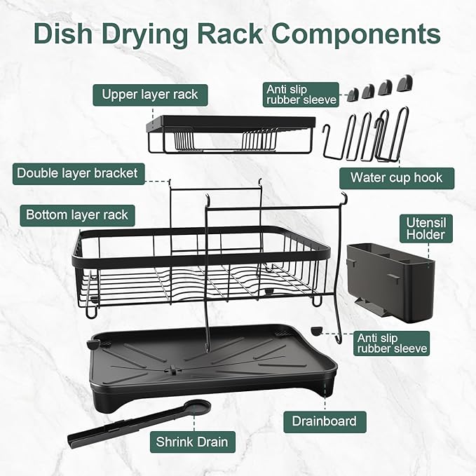 LIYI Dish Drying Rack, Large Dish Rack - Image 7