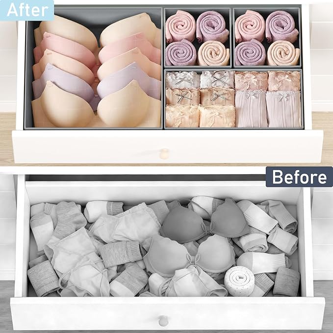 DIMJ Drawer Organizer Clothes 28 Pack - Image 6