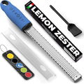 Stainless Steel Cheese Grater & Lemon Zester w/Extra Sharp Blade by GEROSSI