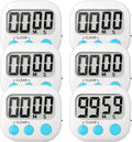 6 Pack Digital Kitchen Timer Small Classroom Timers by VOULOIR