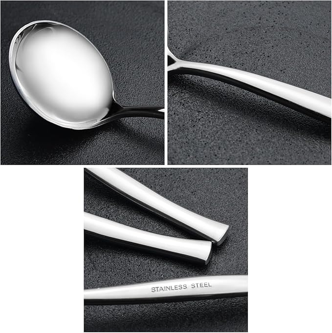 Small Stainless Steel Gravy Soup Ladles, Gravy Ladle Spoon, 8 Pieces - Image 3