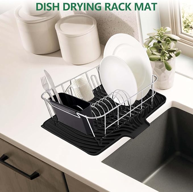 GUUKIN Silicone Dish Drying Mat, 17.7" x 11.8 " Drying Matt Kitchen Counter - Image 5
